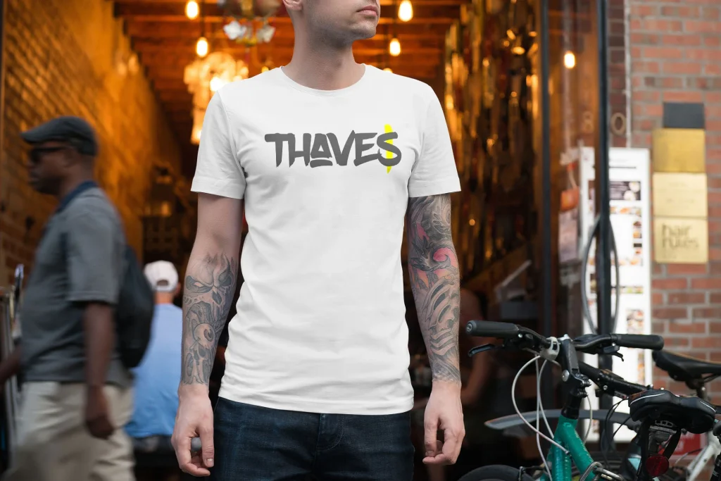 THAVES White Money Shirt Header