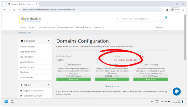 Domains Configuration